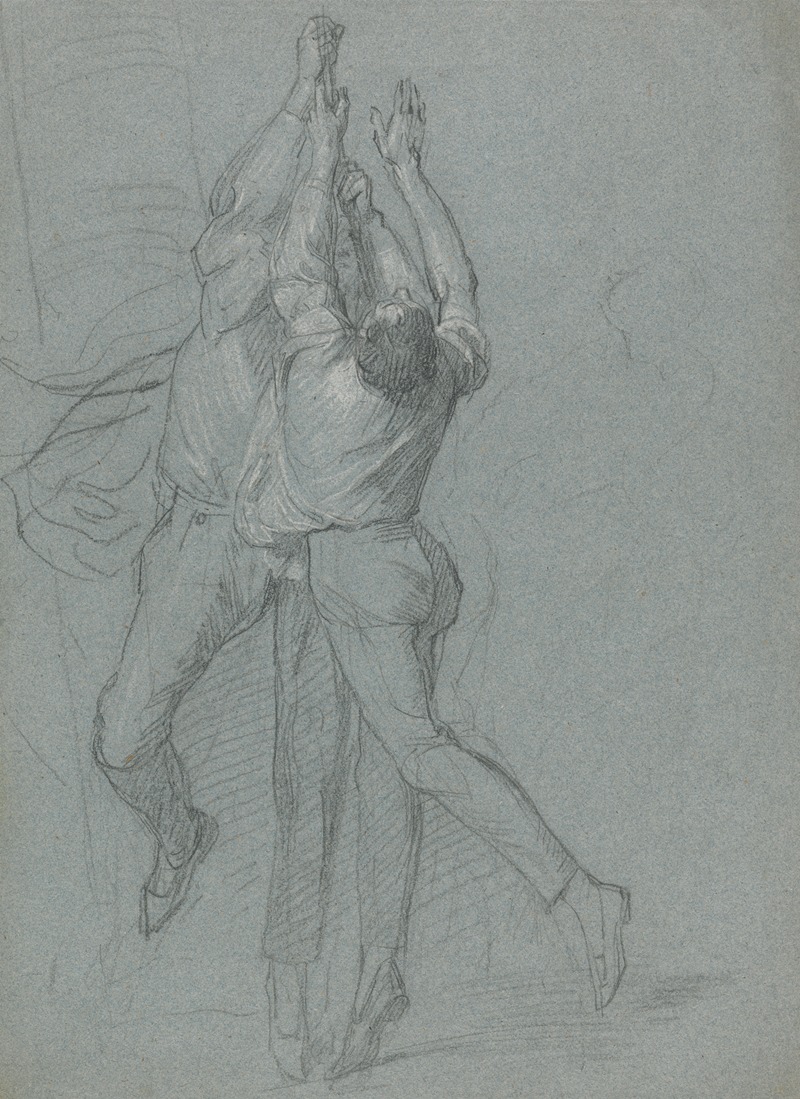 John Singleton Copley - Study of Sailors Raising a Flag for the Victory of Lord Duncan