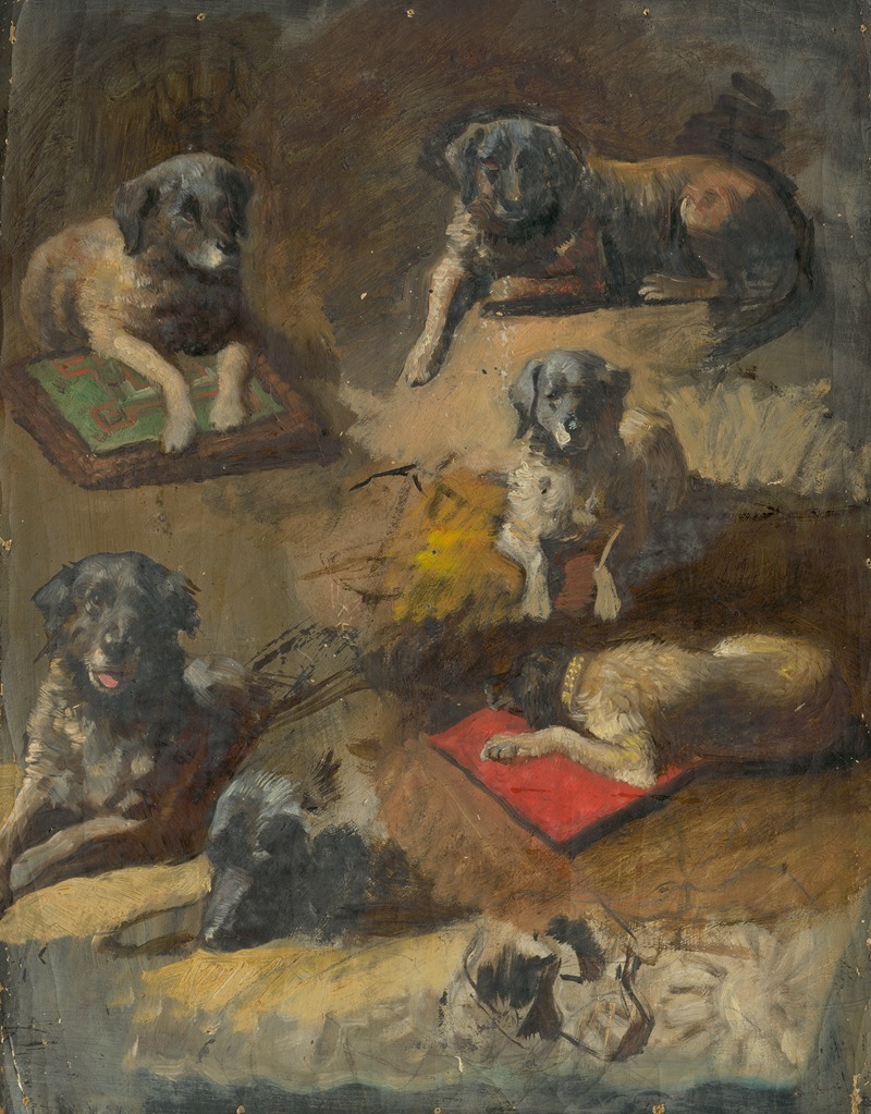 Jan Nowopacký - Study of a Dog