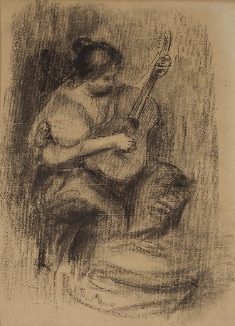 Pierre-Auguste Renoir - Joueuse de guitar