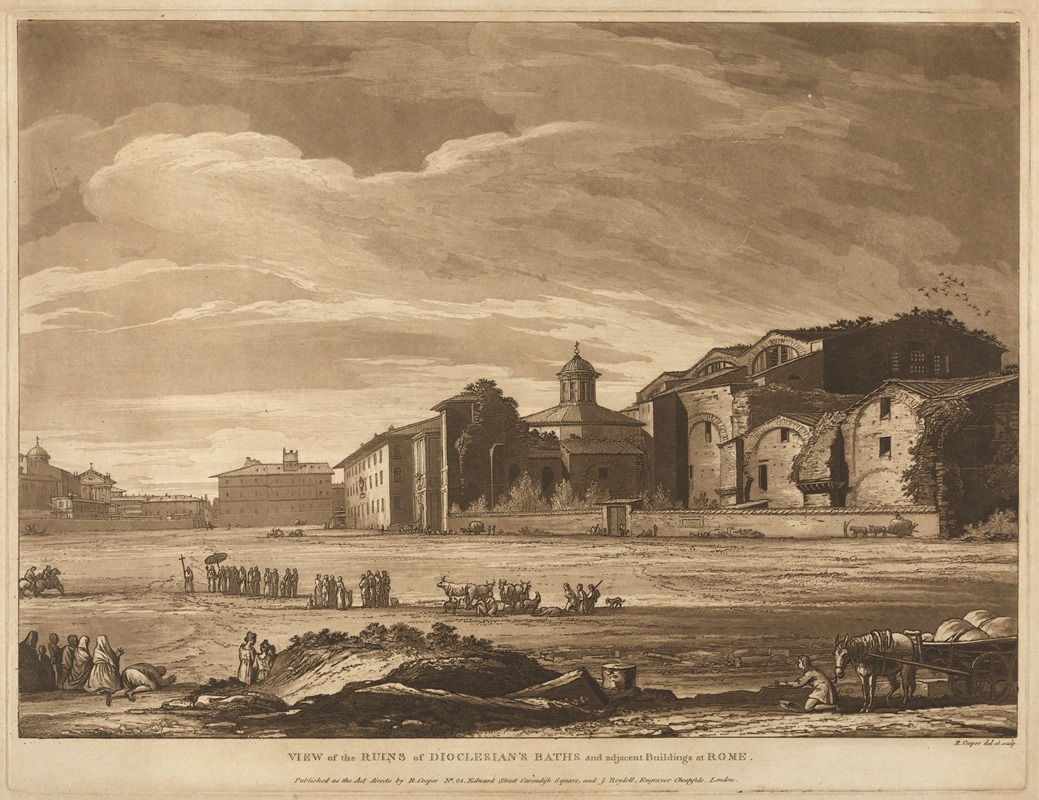 Richard Cooper the Elder - View of the Ruins of Dioclesian’s Baths