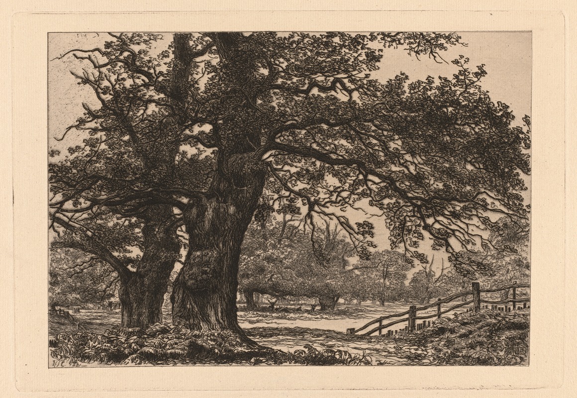 Richard Samuel Chattock - Oaks in Sherwood Forest