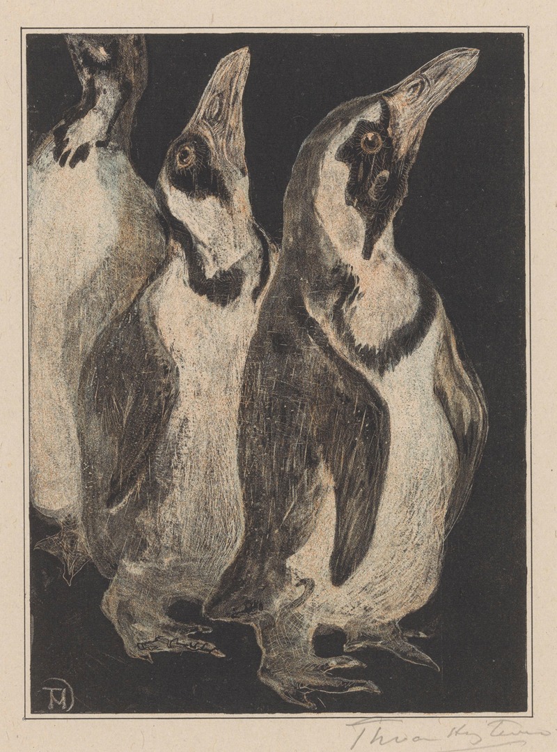Theo van Hoytema - Drie pinguïns