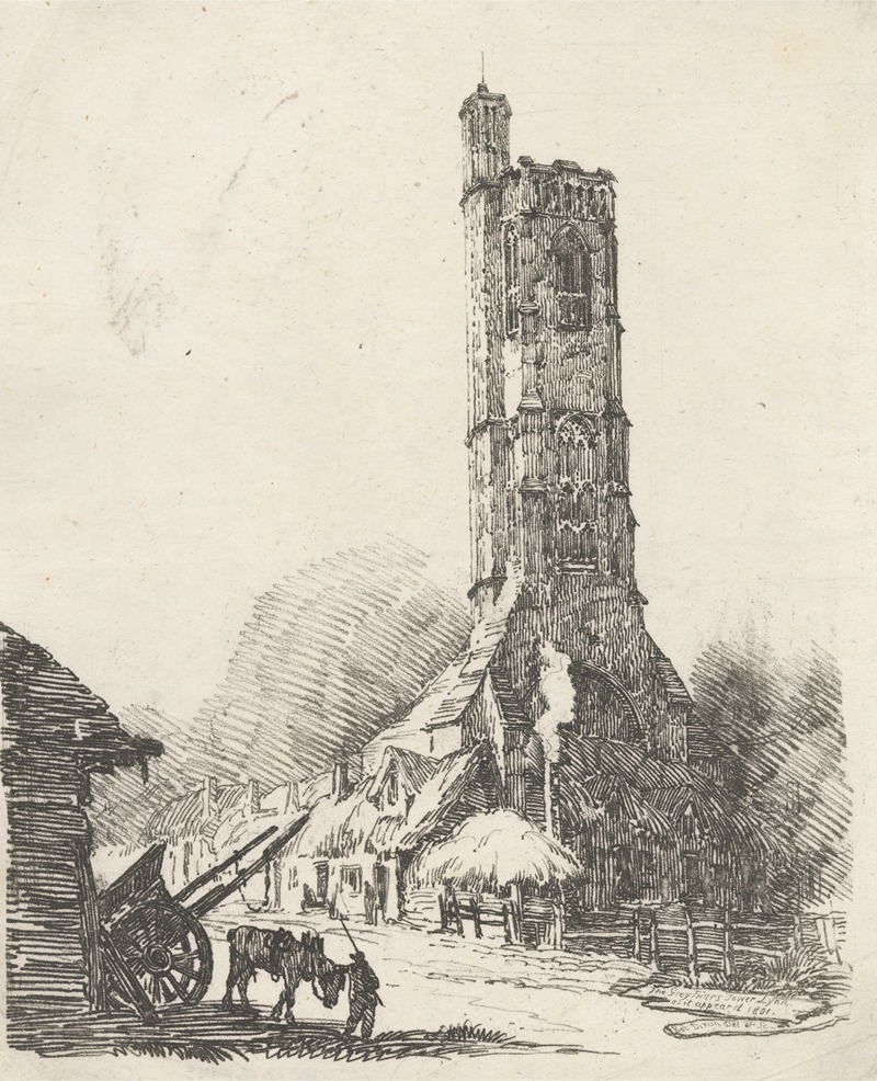 Robert Dixon - The Greyfriars Tower, Lynn, as it appeared 1801