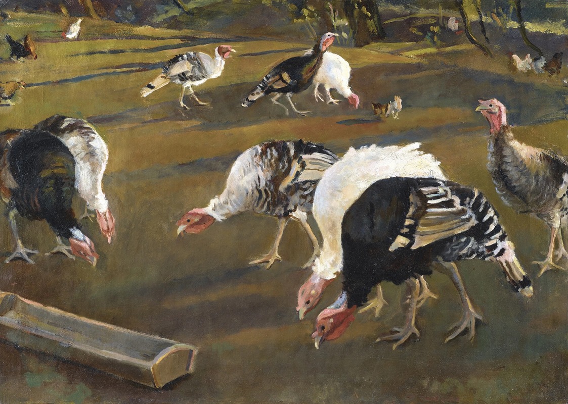 Adolf Fényes - Turkeys