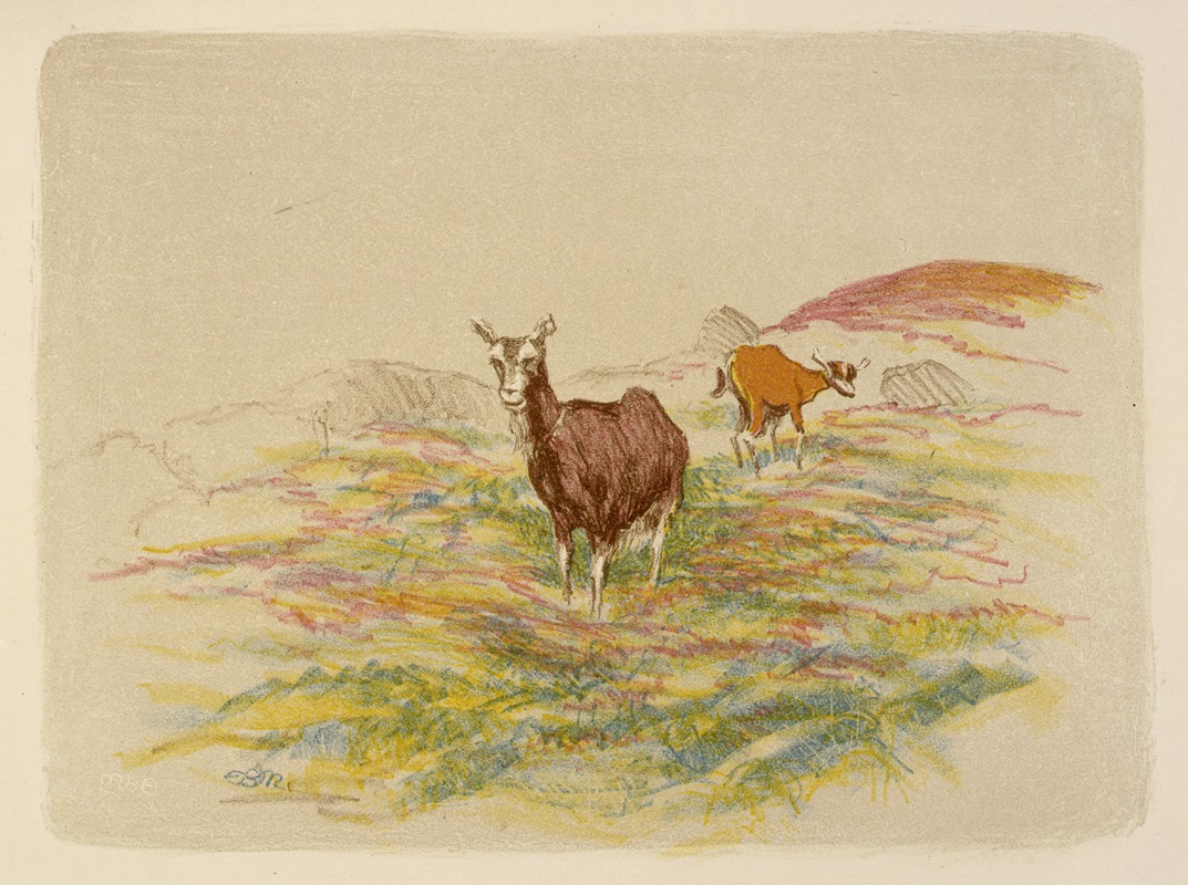 Esther Blaikie Mac Kinnon - Goats in a Field