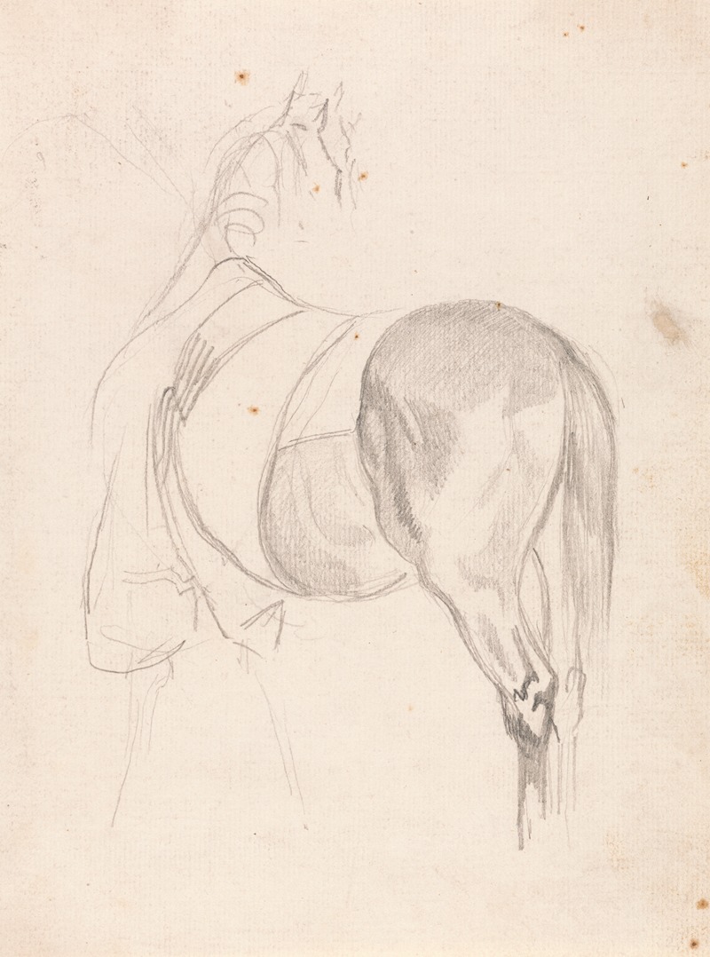 Sawrey Gilpin - A Horse Standing, Head Turned, Wearing Quarter Sheet