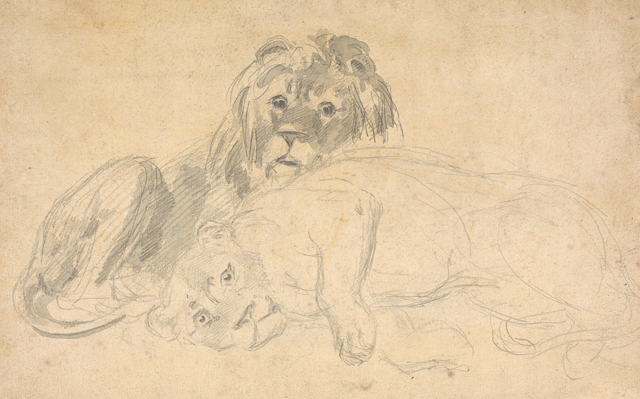 Sawrey Gilpin - A Lion and His Mate