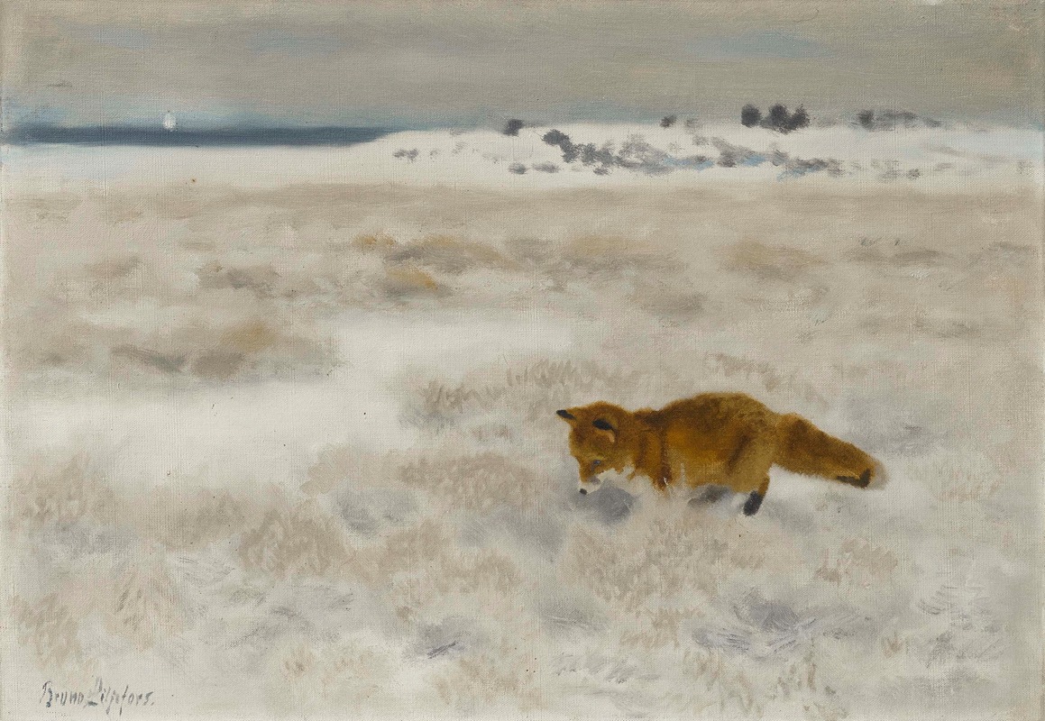 Bruno Liljefors - Räv på råttjakt (Fox Hunting for Rats)