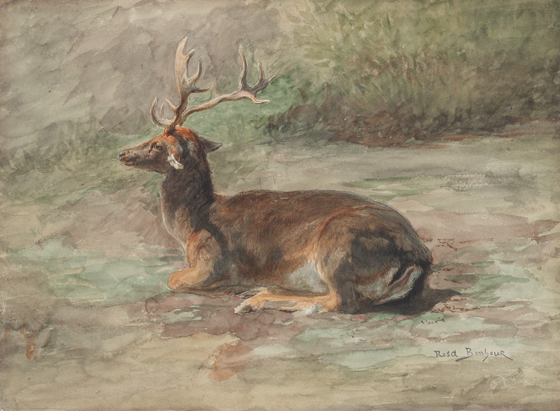 Rosa Bonheur - Stag Lying Down