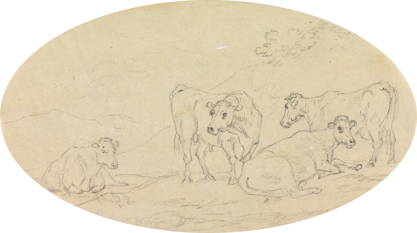Sawrey Gilpin - Four Cows in a Field