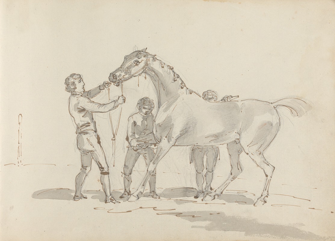 Sawrey Gilpin - Fourty-three Studies of Horses and Riders Pl.18