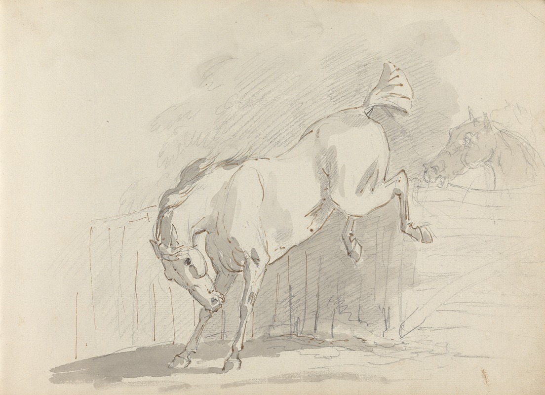 Sawrey Gilpin - Fourty-three Studies of Horses and Riders Pl.20