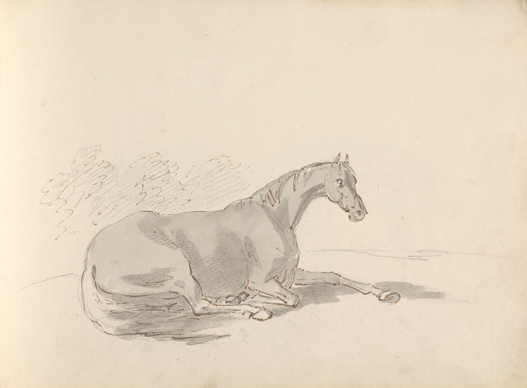 Sawrey Gilpin - Fourty-three Studies of Horses and Riders Pl.24
