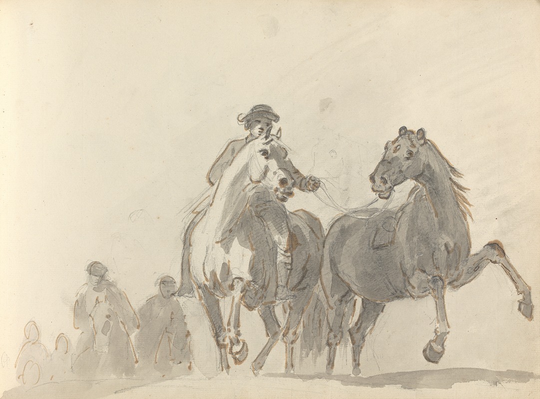 Sawrey Gilpin - Fourty-three Studies of Horses and Riders Pl.27