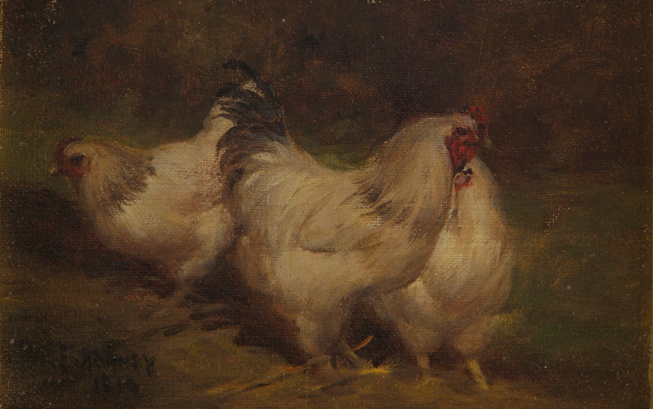 Paul E. Harney - Three Chickens