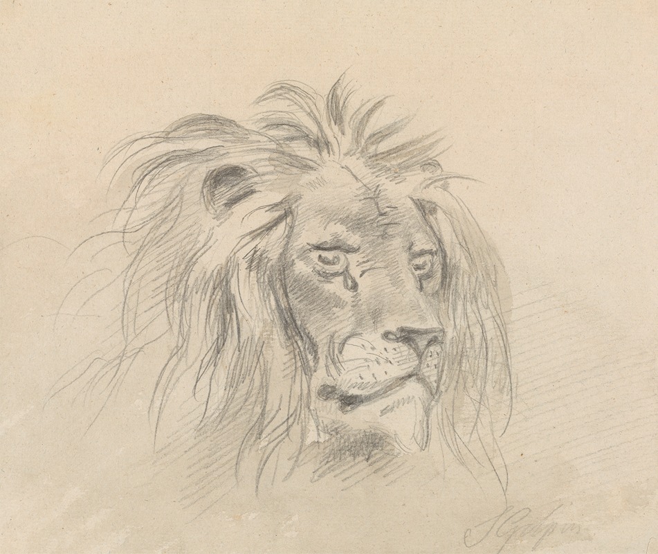 Sawrey Gilpin - Head of a Lion.