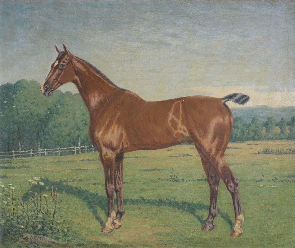 Paul Lemore - Tableau représentant un cheval