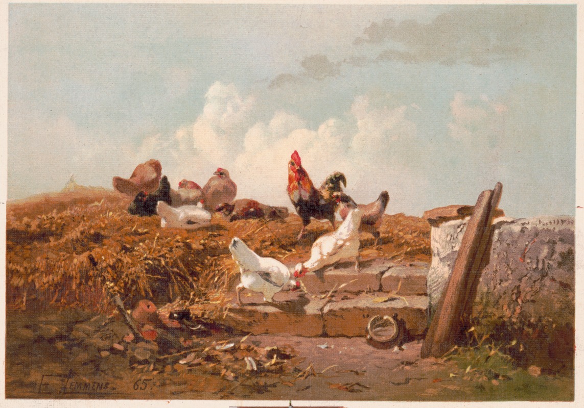 Théophile Victor Emile Lemmens - Poultry life