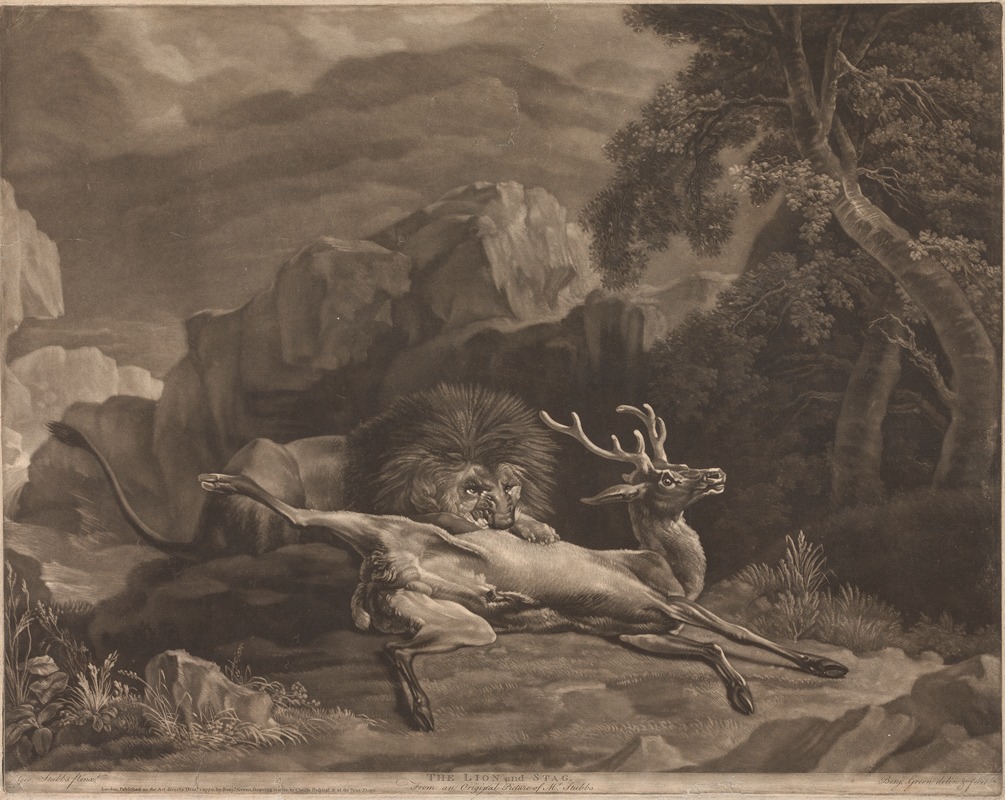 George Stubbs - The Lion and Stag