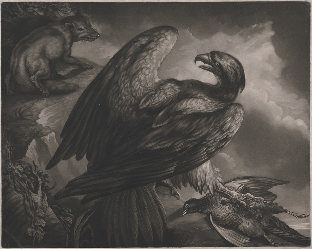 James Northcote - An eagle with a dead pheasant, watched by a fox