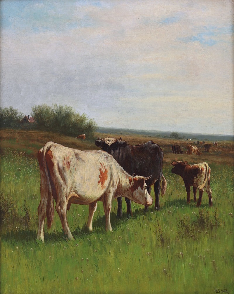 William Frederick Hulk - Cattle in a Meadow