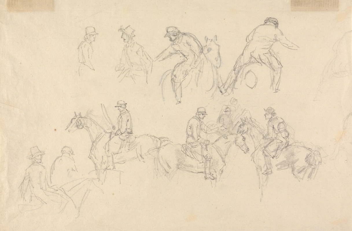 Sawrey Gilpin - Studies of Figures on Horseback