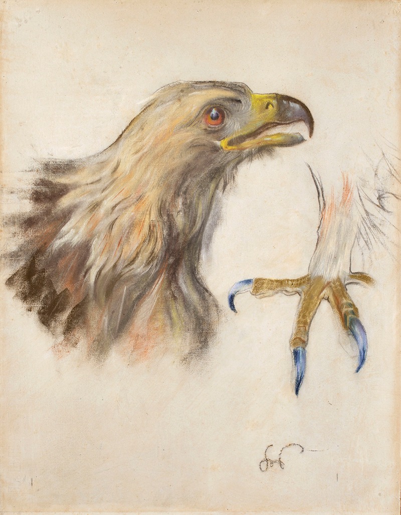 Stanisław Wyspiański - Study of the head and clutches of an eagle
