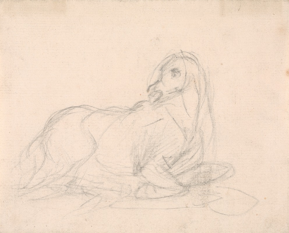 Sawrey Gilpin - Study of a horse lying down