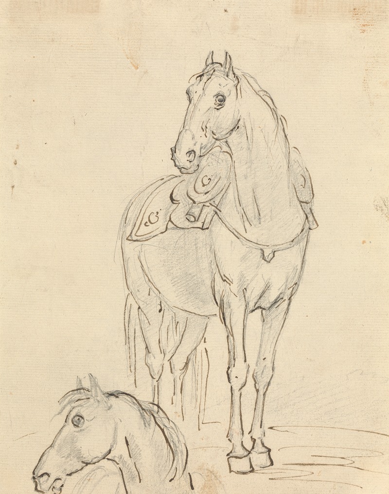 Sawrey Gilpin - Study of a Saddled Horse and Horse’s Head