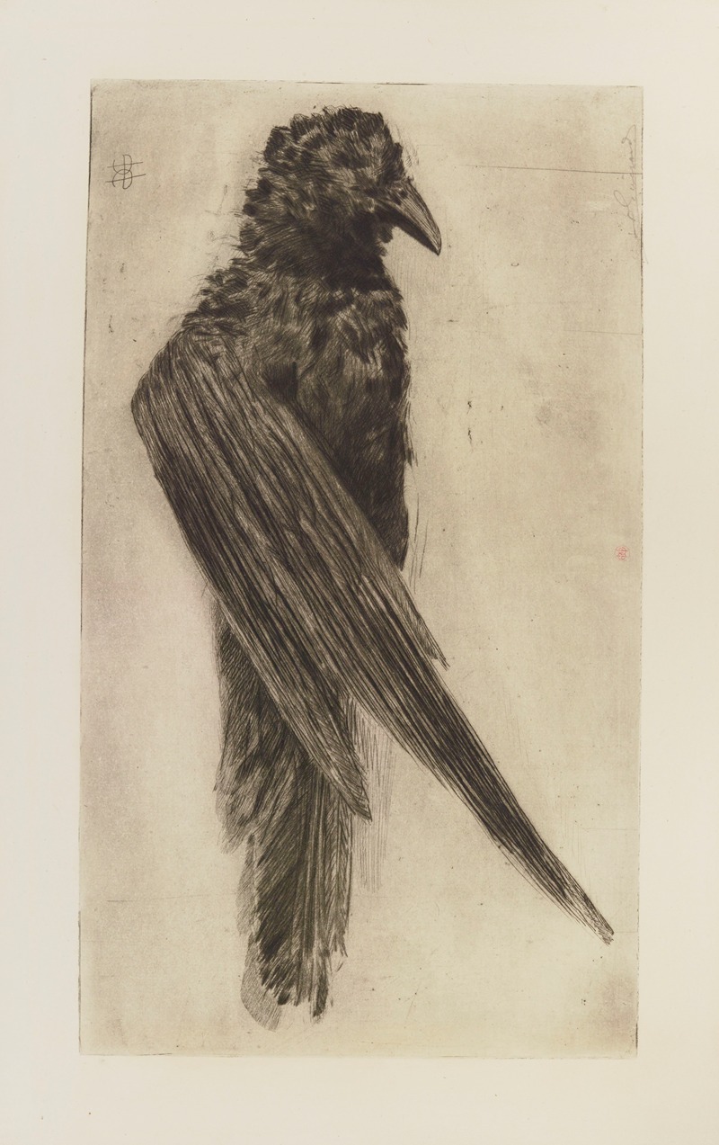 Henri-Charles Guérard - Le grand corbeau pendu