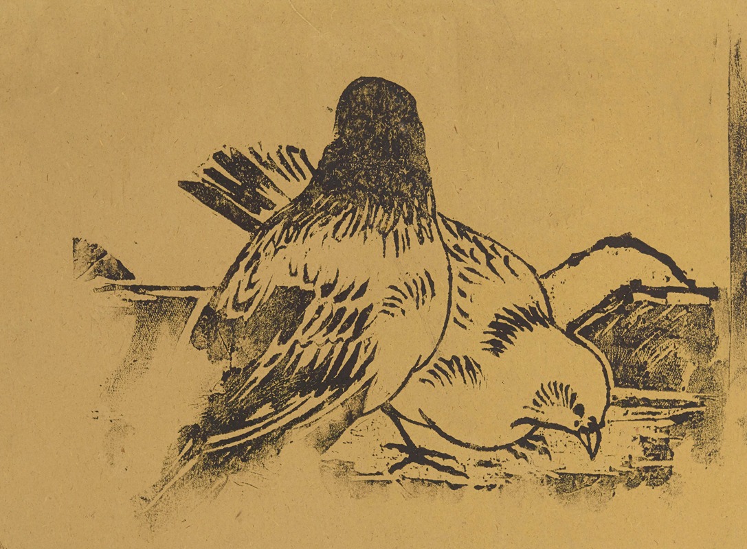 Henri-Charles Guérard - Les pigeons