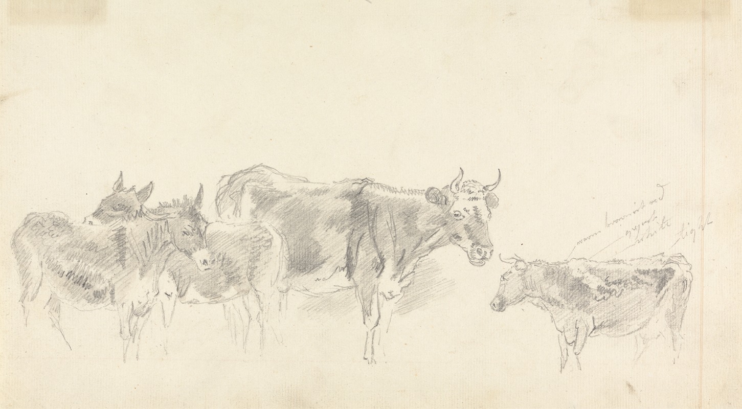 Sawrey Gilpin - Study of Cattle and Donkeys