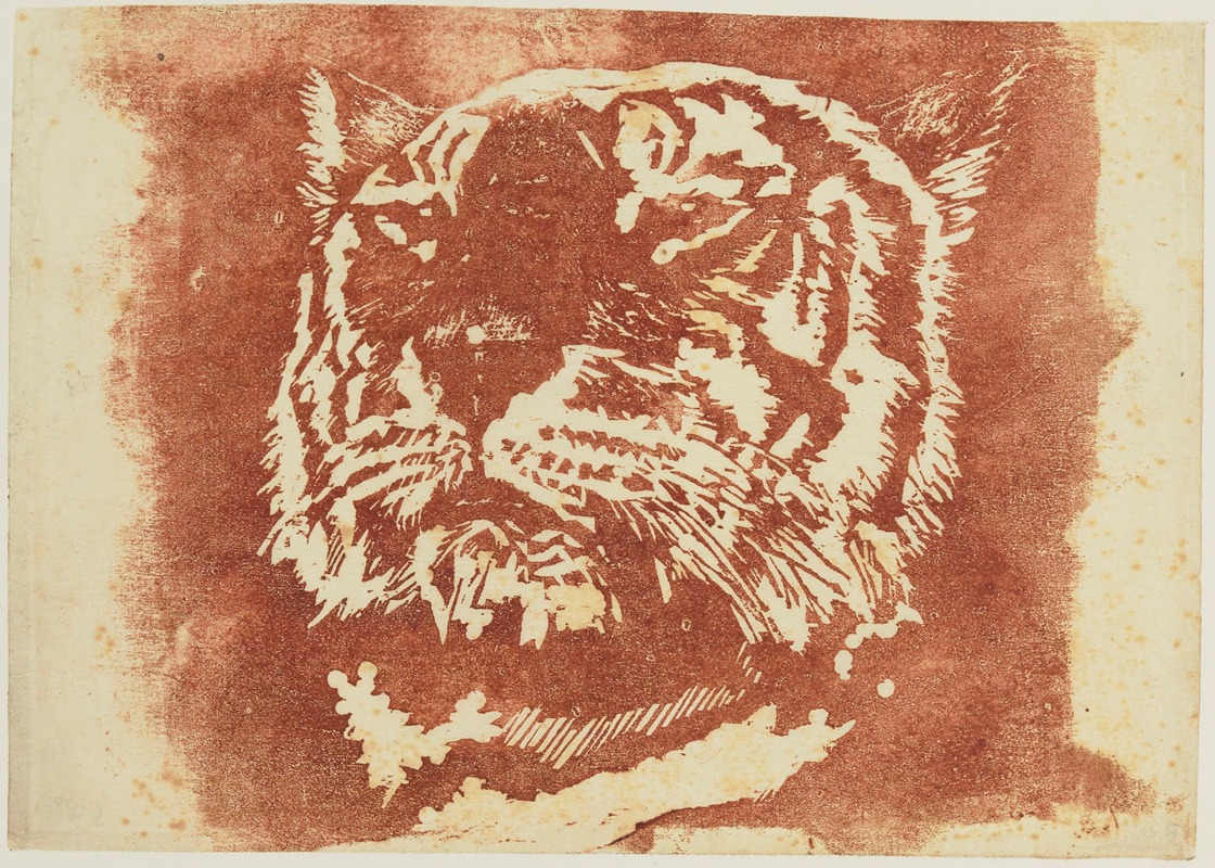 Henri-Charles Guérard - Tête de tigre