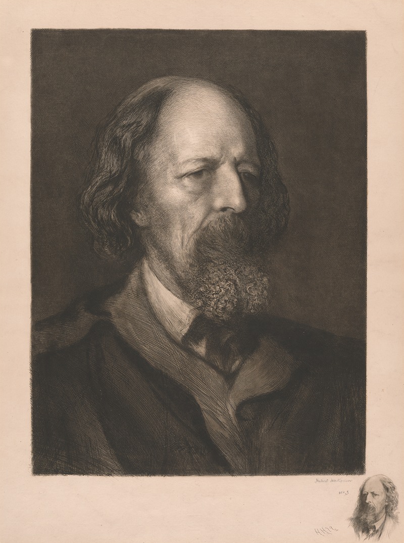 Sir Hubert von Herkomer - Alfred, Lord Tennyson