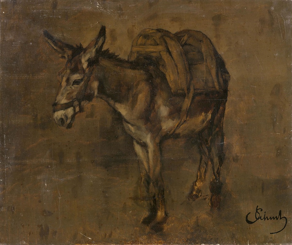 Carl Schuch - Esel
