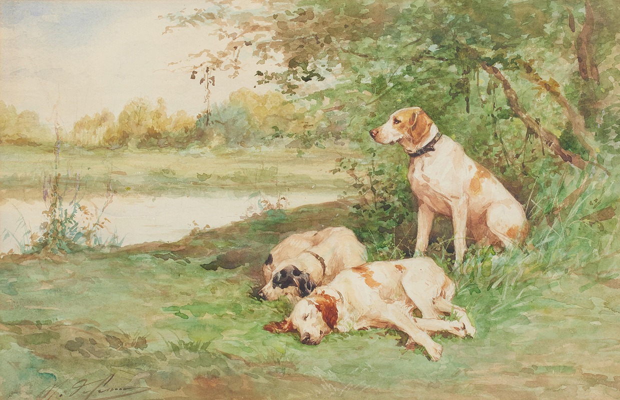 Charles-Olivier de Penne - Pointers in a landscape