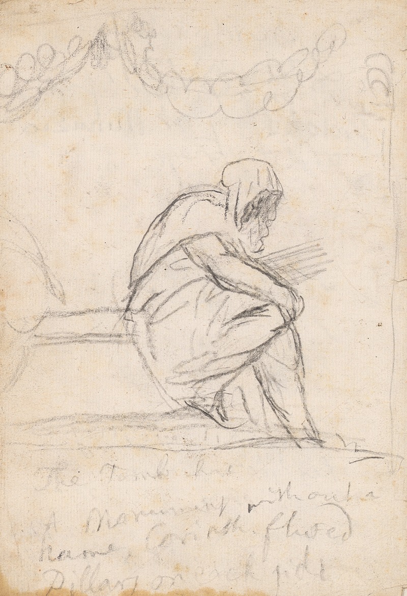 Sir Joshua Reynolds - Hooded Figure Seated