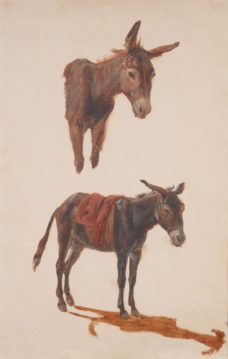 Heinrich Bürkel - Eselstudien
