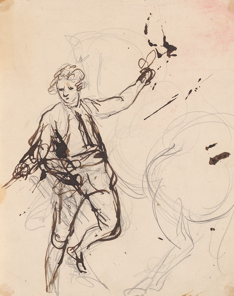 Sir Joshua Reynolds - Man and Horse