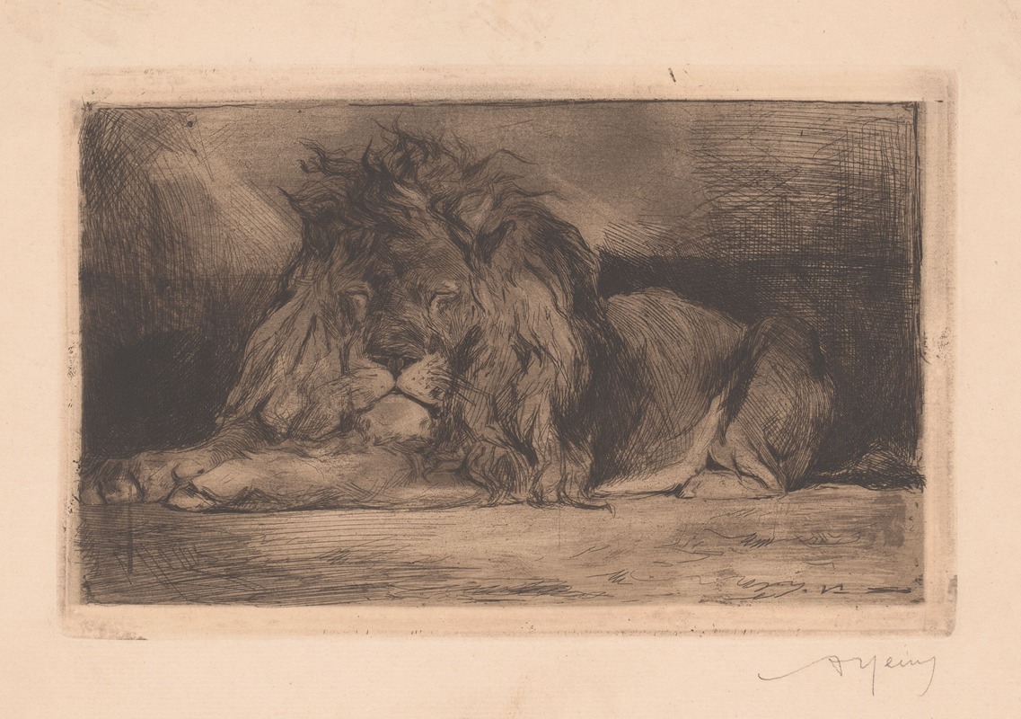 Armand Heins - Liggende leeuw