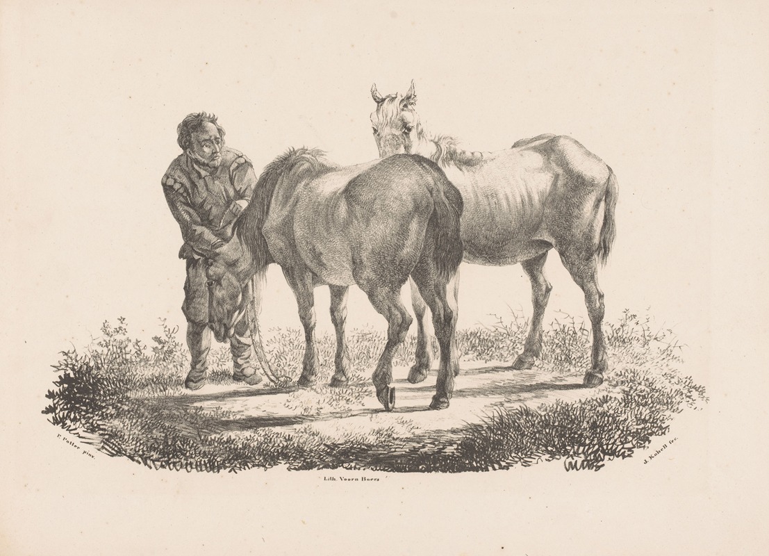 Jan Kobell III - Man en twee paarden
