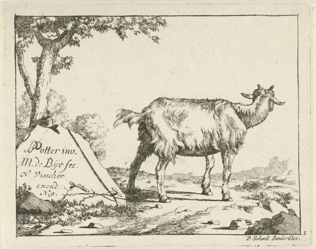Marcus de Bye - Staande geit van achter gezien