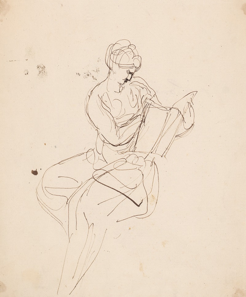 Sir Joshua Reynolds - Seated Figure Reading