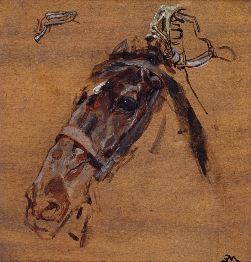 Ernest Meissonier - Horse’s Head (study)