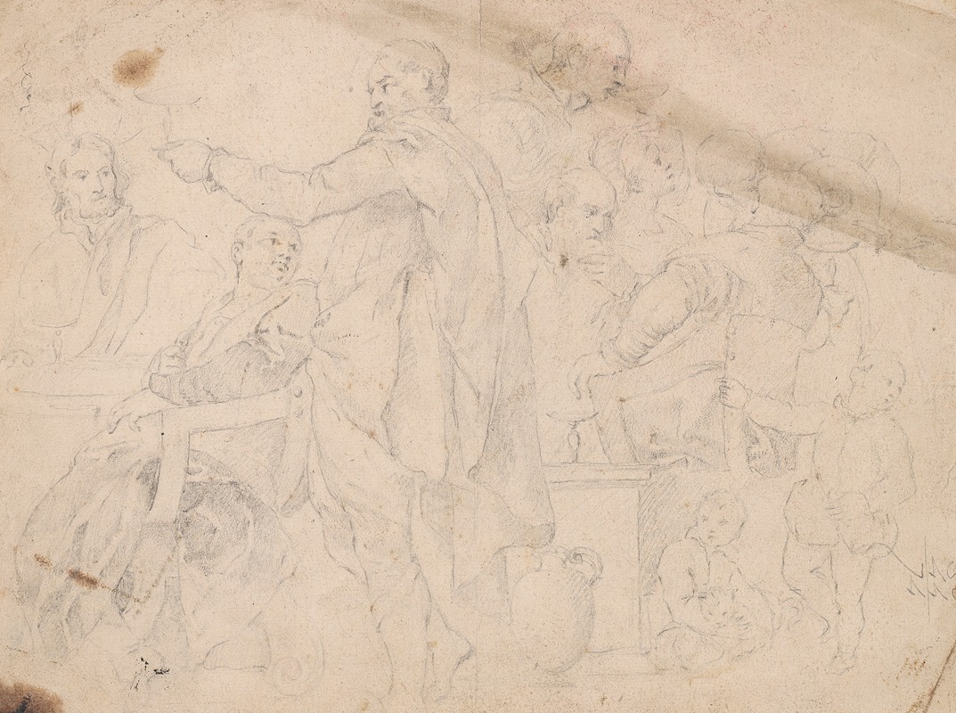 Sir Joshua Reynolds - Ten Figures at Table