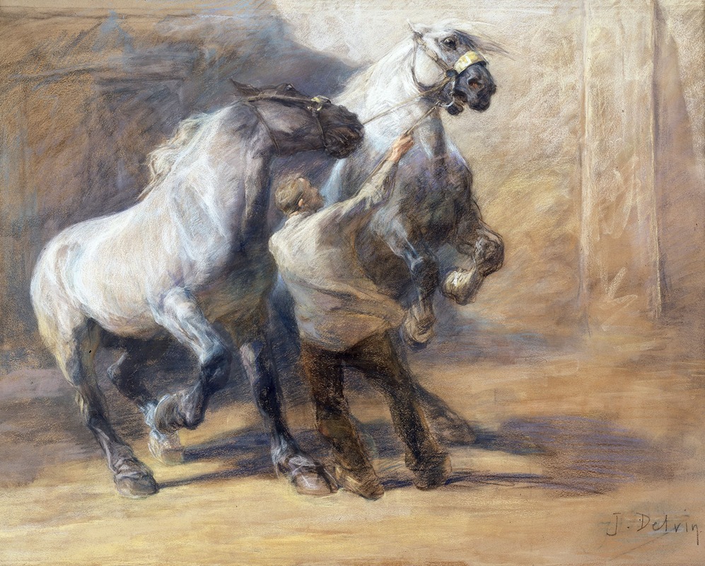 Jean Delvin - Horses