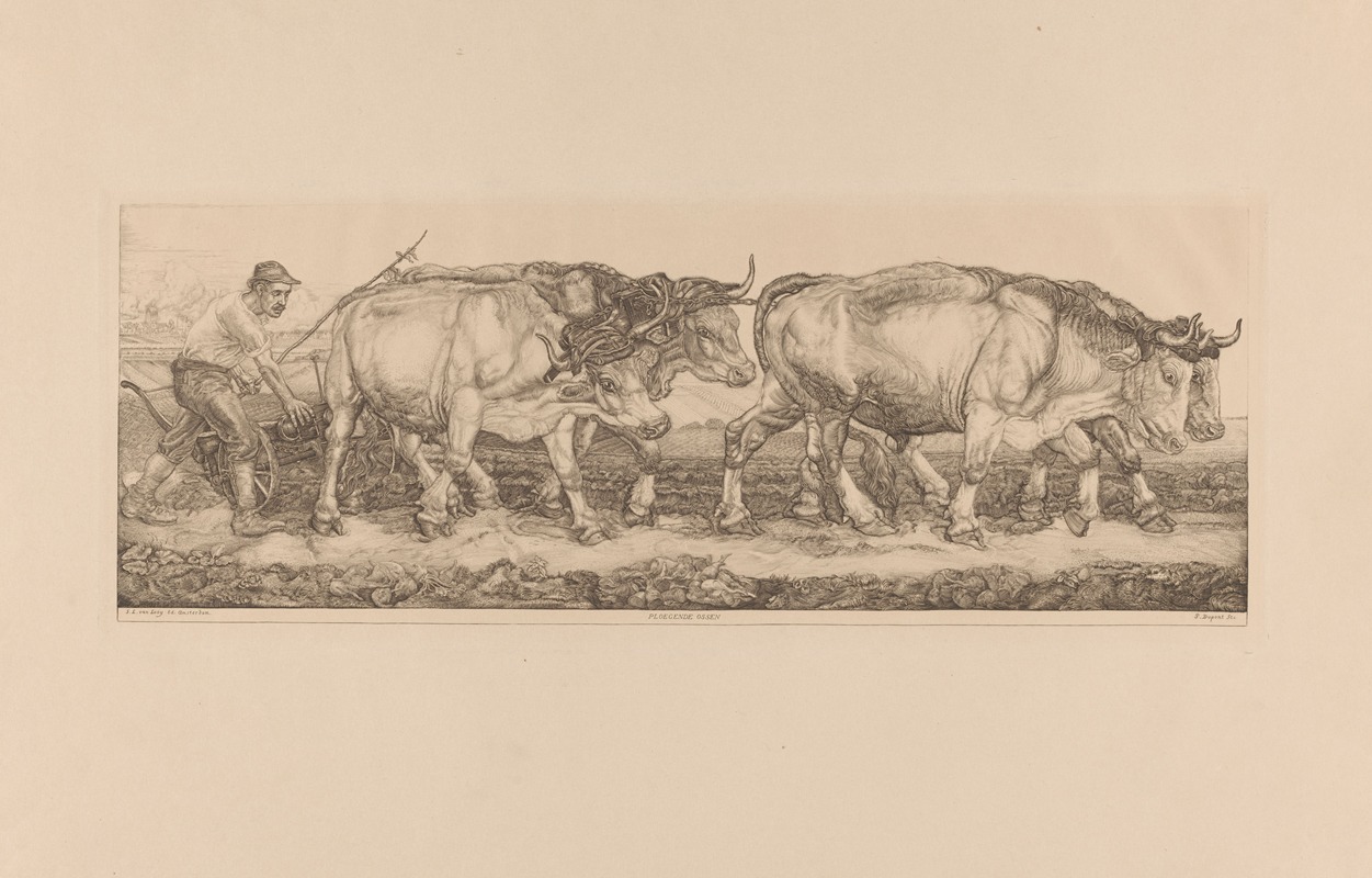 Pieter Dupont - Ploegende ossen
