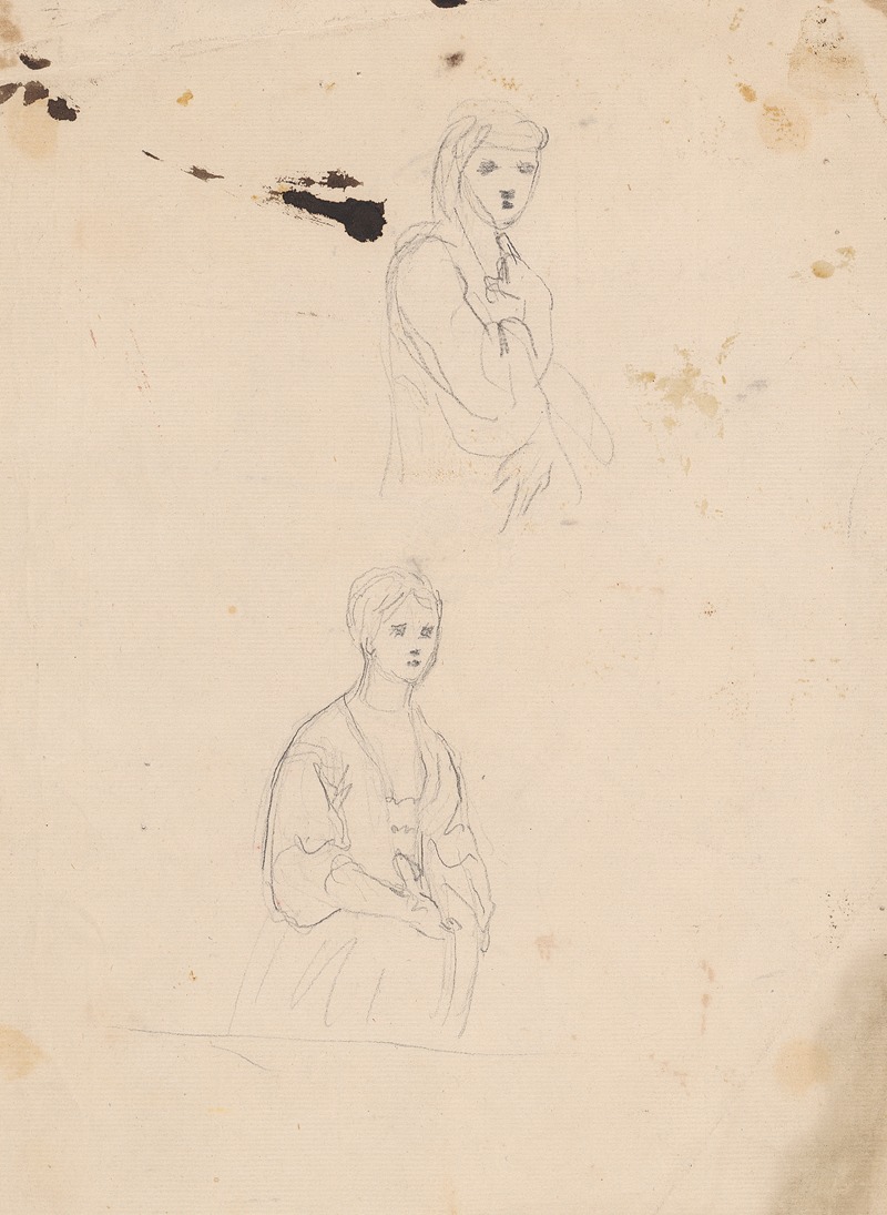 Sir Joshua Reynolds - Two Sketches of Woman.