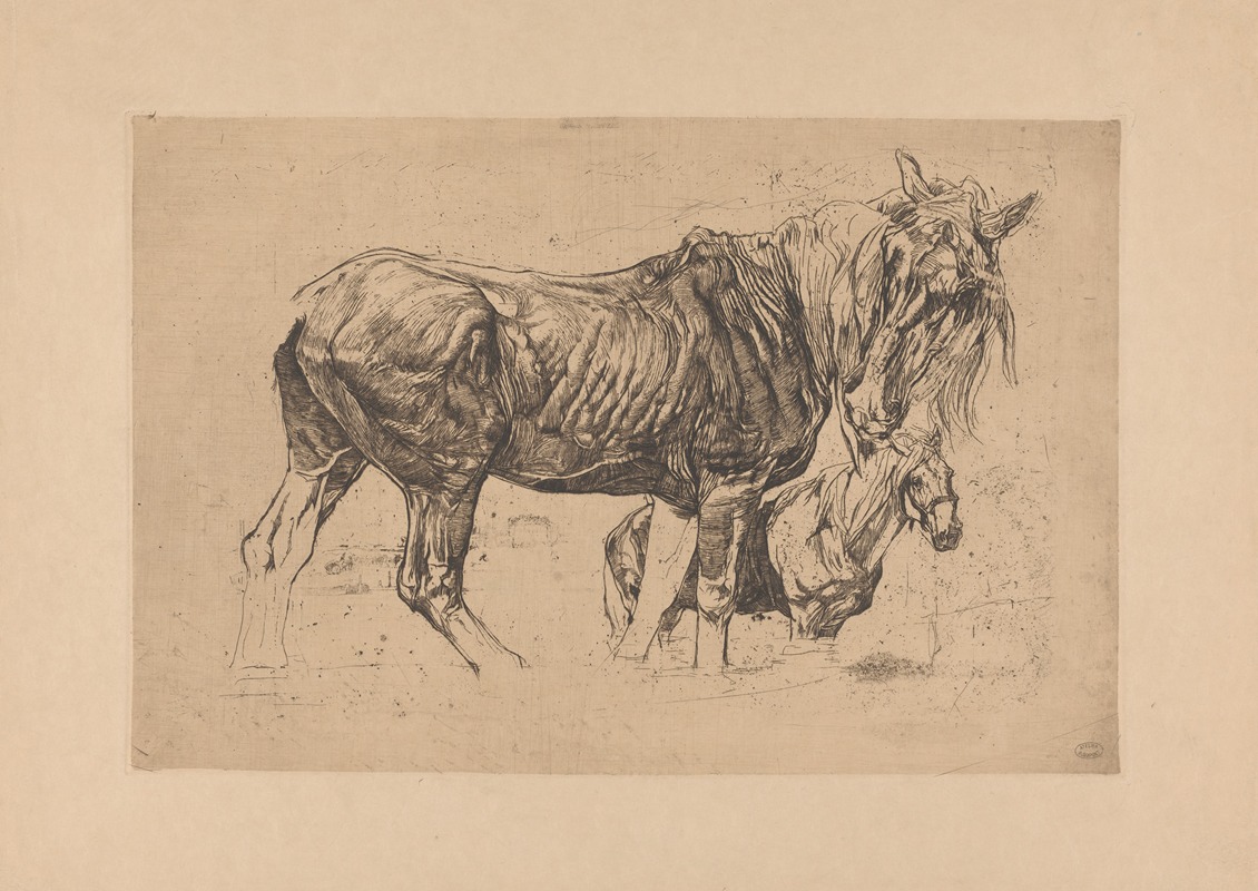 Pieter Dupont - Twee paarden