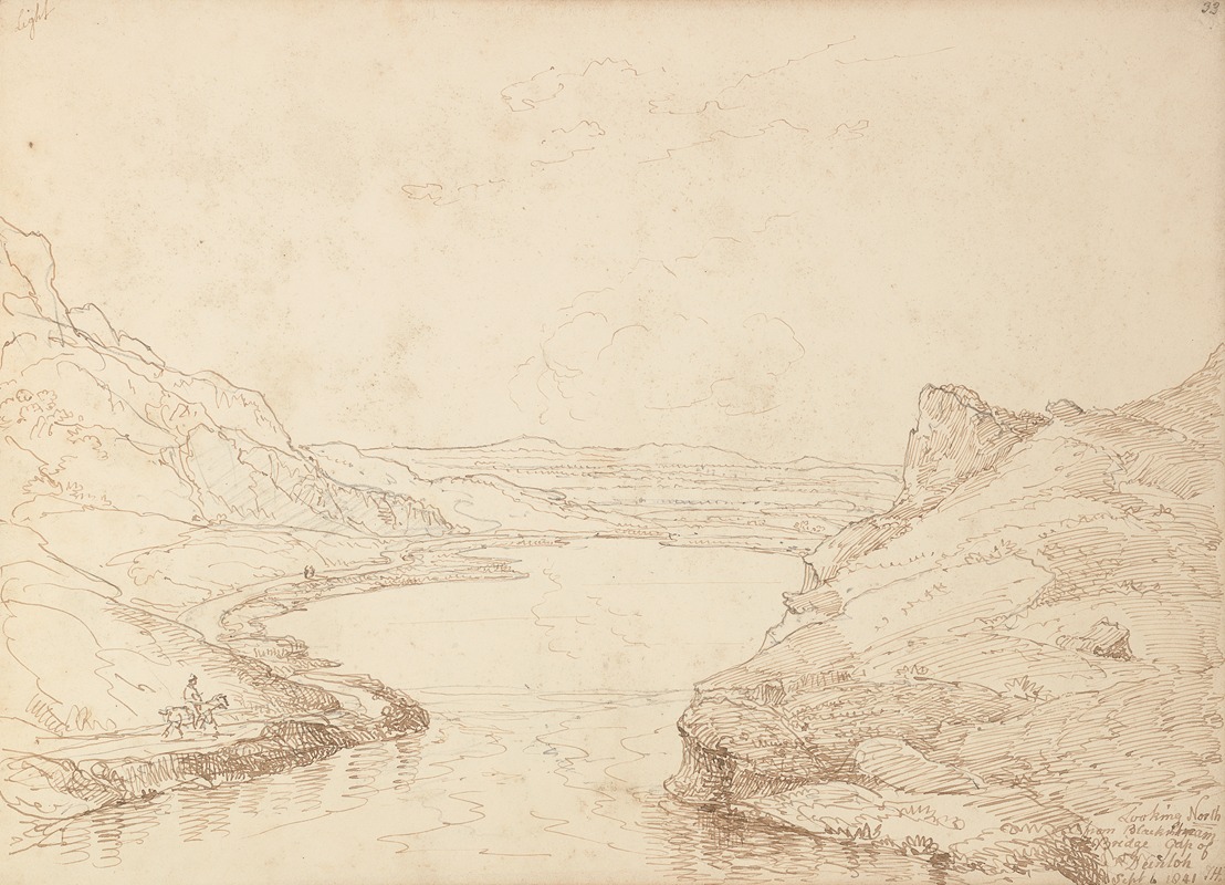 Thomas Hastings - Looking North from Black Stream Bridge, 6 September 1841
